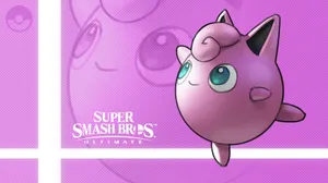 Jigglypuff Pokemon Singing In Delight Wallpaper