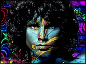 Jim Morrison Fractal Wallpaper