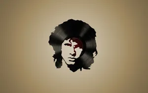 Jim Morrison Vinyl Wallpaper