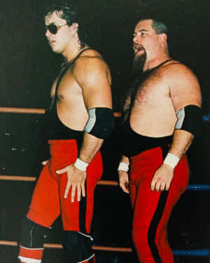 Jim Neidhart Black And Red Wallpaper