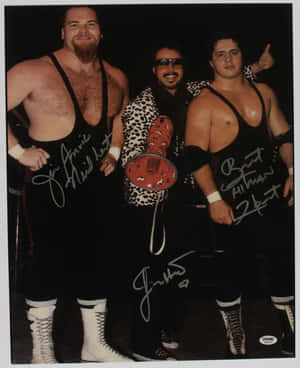 Jim Neidhart Bret Hart Smiling Wallpaper