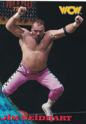 Jim Neidhart Jumping On Ring Wallpaper