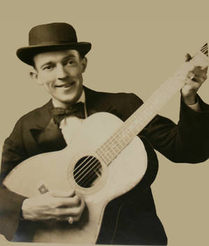 Jimmie Rodgers Vintage Sepia Portrait Wallpaper