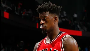 Jimmy Butler Close-up Mouth Guard Wallpaper