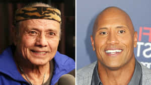 Jimmy Snuka And Dwayne Johnson Wallpaper