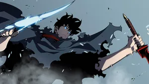 Jinwoo Mid-battle In Solo Leveling 4k Wallpaper