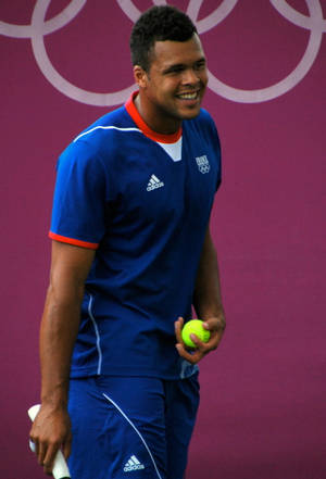 Jo-wilfried Tsonga Blue Adidas Outfit Wallpaper