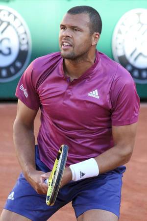 Jo-wilfried Tsonga Magenta Adidas Shirt Wallpaper