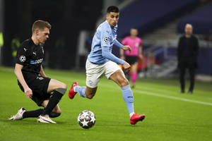 Joao Cancelo Chasing Ball Wallpaper