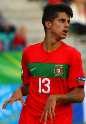 Joao Cancelo Red Jersey Wallpaper