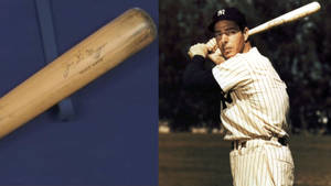 Joe Dimaggio Signature Bat Wallpaper