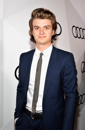Joe Keery At Premiere Celebration Wallpaper