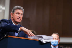 Joe Manchin Showing Documents Wallpaper