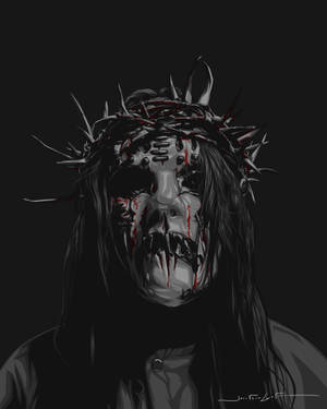 Joey Jordison Crown Of Thorns Wallpaper