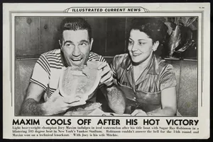 Joey Maxim Newspaper Clipping Wallpaper