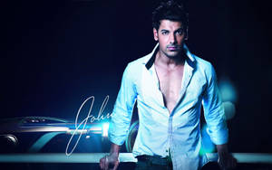 John Abraham Photograph With Signature Wallpaper