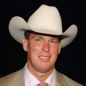 John Bradshaw Layfield Wearing His Signature White Cowboy Hat Wallpaper