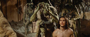 John Carter With Green Martians Wallpaper