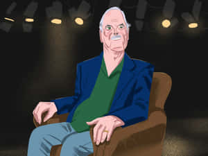 John Cleese Illustration Stage Lighting Wallpaper