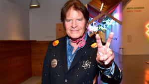 John Fogerty Peace Sign Event Wallpaper