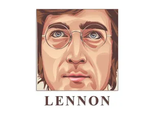 John Lennon Oil Painting Wallpaper