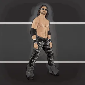 John Morrison Wrestler Fanart Drawing Wallpaper