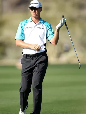 John Senden Playing With His Club Wallpaper