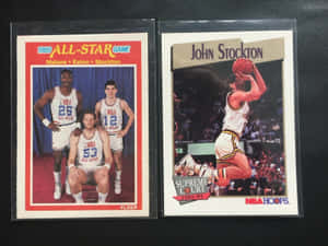 John Stockton Nba Hoops Trading Cards Wallpaper