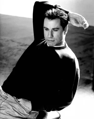 John Travolta Black And White Photograph Wallpaper