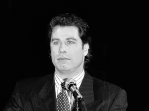 John Travolta Emotional Speech Wallpaper