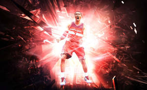 John Wall Red Crystals Art Wallpaper