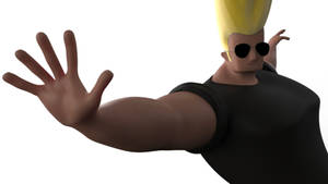 Johnny Bravo Flexing Muscles Wallpaper