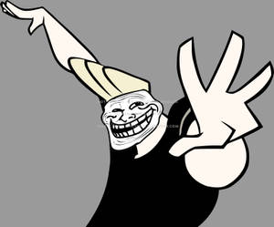 Johnny Bravo Troll Face Wallpaper