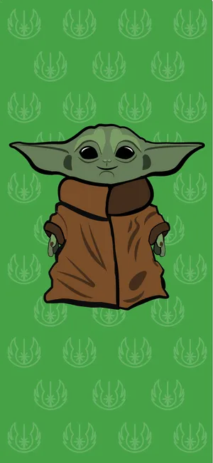 Join Baby Yoda On His Space Adventures Wallpaper