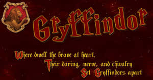 Join Gryffindor - Home Of Courageous And Daring People Wallpaper