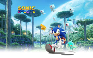 Join Sonic On A Colorful Adventure! Wallpaper