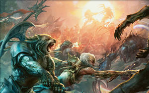 Join The Battle In Magic The Gathering: Mirrodin Besieged Wallpaper