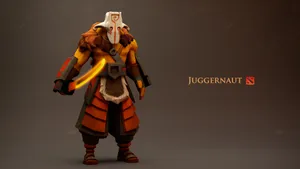 Join The Fray And Unleash The Power Of Dota 2's Juggernaut! Wallpaper