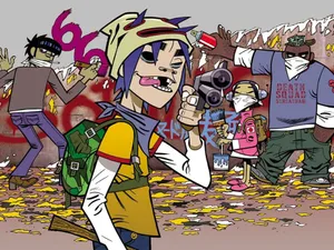 Join The Stage With Gorillaz 4k Wallpaper