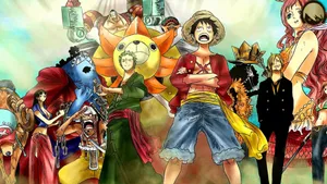 Join The Strawhat Pirates On Their Next Journey! Wallpaper