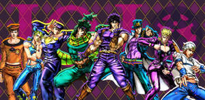 Jojo 4k Flamboyant Characters Wallpaper