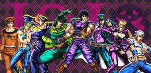 Jojo 4k Flamboyant Characters Wallpaper