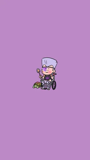 Jojos Bizarre Adventure Iphone Chibi Jean Pierre Polnareff Wallpaper