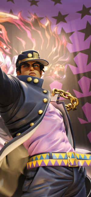 Jojos Bizarre Adventure Iphone Jotaro Statue Wallpaper