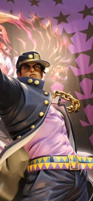 Jojos Bizarre Adventure Iphone Jotaro Statue Wallpaper