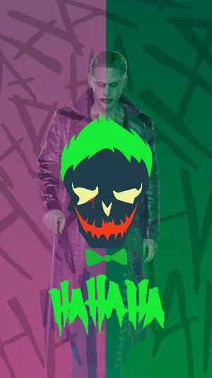 Joker Iphone With Green Suicide Squad Wallpaper