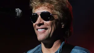 Jon Bon Jovi With Shades Live Concert Wallpaper