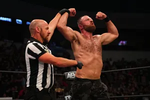 Jon Moxley Winning Pose Wallpaper