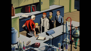 Jonny Quest And Friends In Laboratory Wallpaper