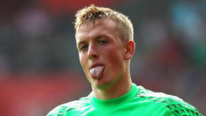 Jordan Pickford Tongue Out Wallpaper